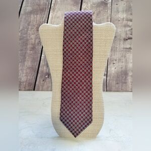 Angelo Bosani The Tie Rack  Necktie Stylish Silk Geometric Pattern Made in Italy